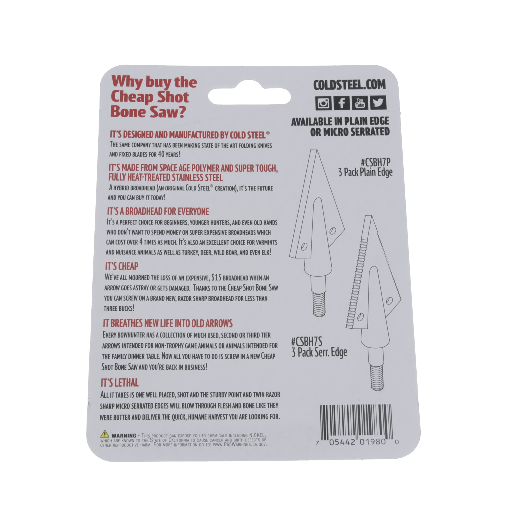 Cheap Shot Bone Saw 125 Grain Micro Serrated Edge - Image 6