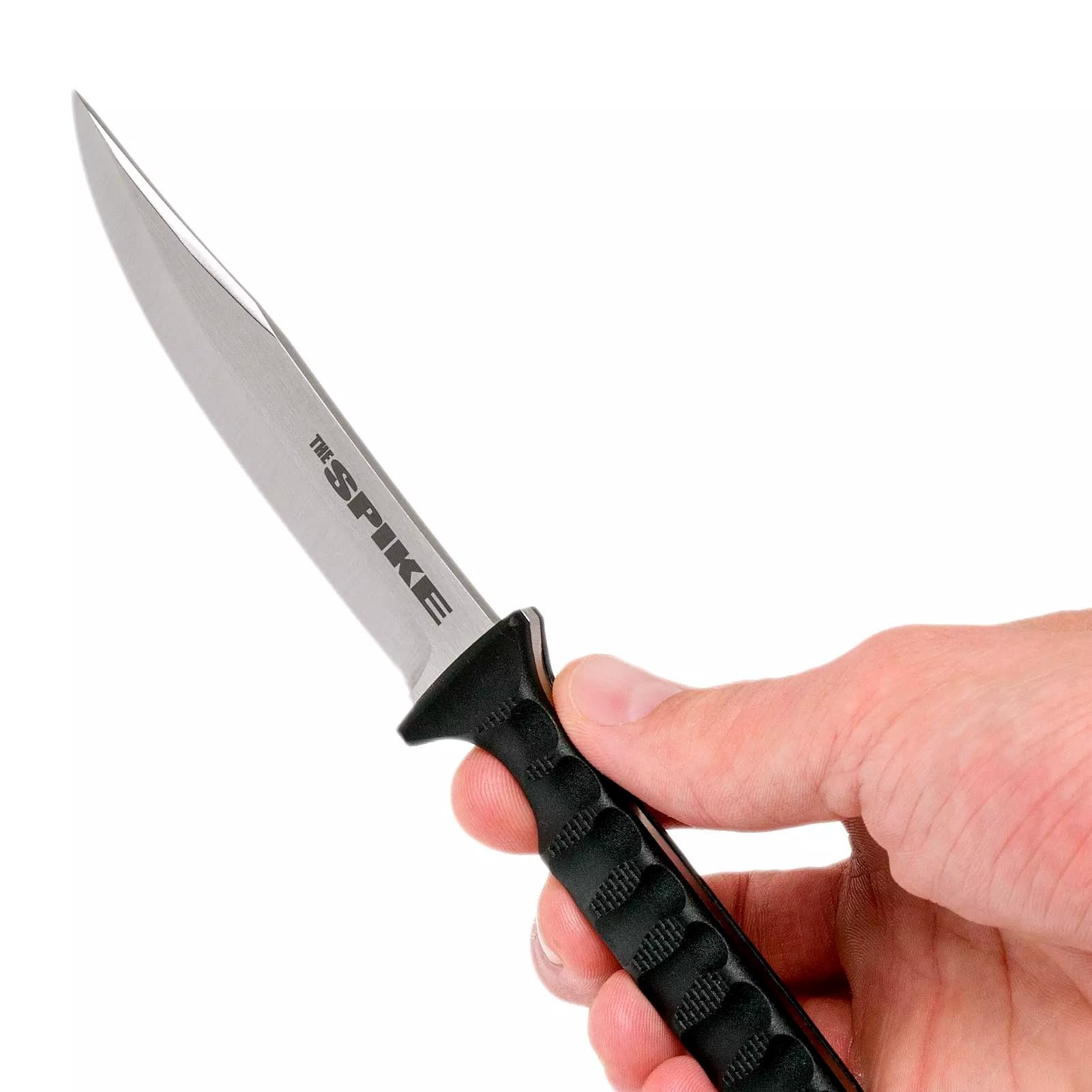 Cold Steel Bowie Spike Durable Lightweight German 4116 Stainless Steel 4" Fixed Blade Tactical Outdoor Hunting Neck Knife, Textured Griv-Ex Handle, Secure-Ex Sheath - Image 6