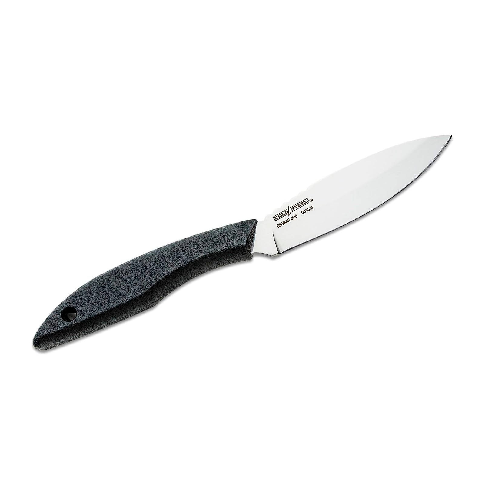 Cold Steel Canadian Belt 4" German 4116 Stainless Steel Fixed Blade Drop Point Outdoor Hunting Utility Knife, 4.5" High Impact Polypropylene Handle, Durable Secure-Ex Sheath Included - Image 4
