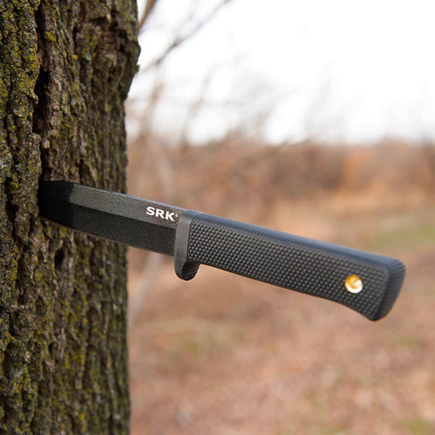 COLD STEEL SRK 6" SK-5 Clip Point Razor-Sharp Blade 4.75" Durable Kray-Ex Handle Tactical Fixed Blade Knife w/Secure-Ex Sheath - Image 4